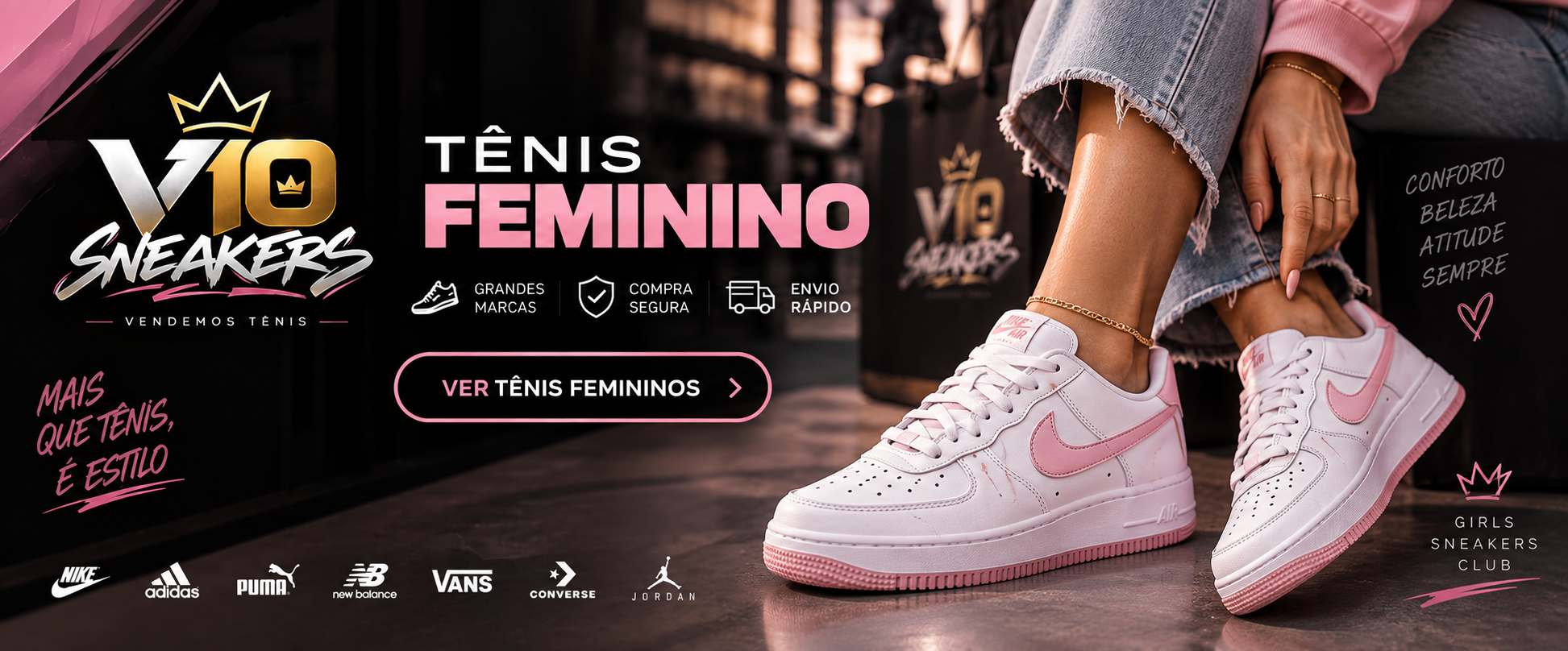 Tênis feminino — V10 Sneakers